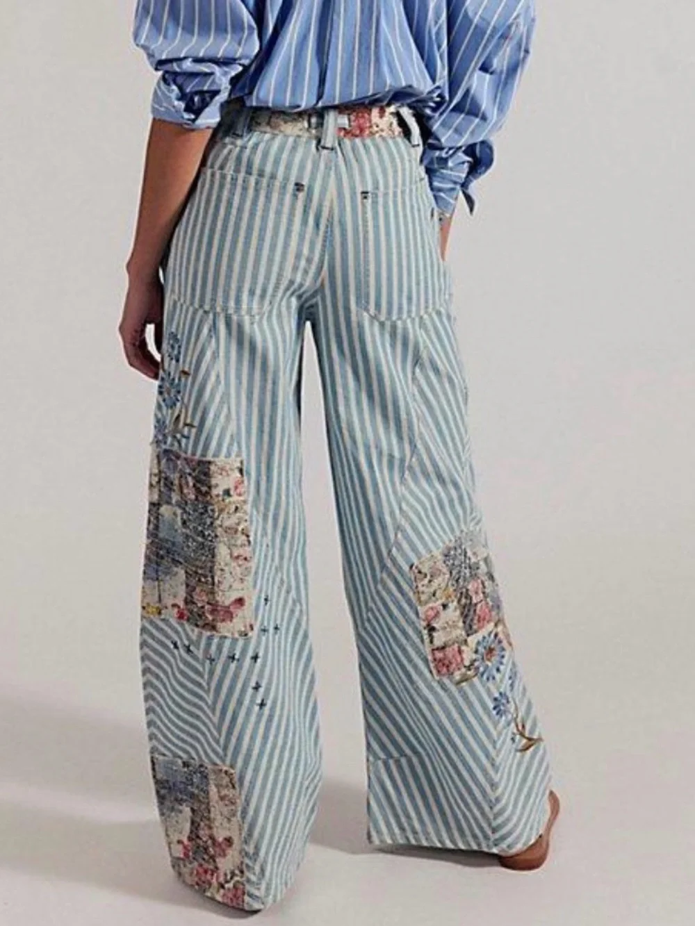 Free People Runyon Patched Craft Pants in West Ridge Size 6 Preloved - Picture 2 of 13